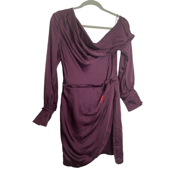 Jonathan Simkhai Cameron Dress Draped Cold Shoulder Classy Party Statement Sz 6 - Picture 4 of 11